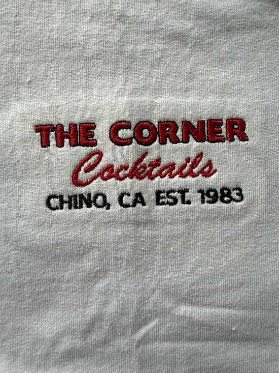 Alstyle Apparel & Activewear Other - The Corner Cocktails Chino CA Est 1983 T-Shirt Mens XL Embroidered Dive Bar Tee